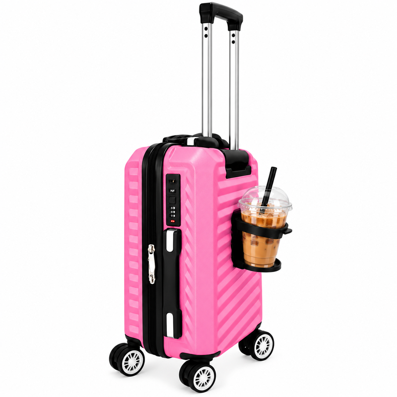 (image for) T-HC-US-1860 Pink EasyJet Under Seat Hard Shell Cabin Suitcase